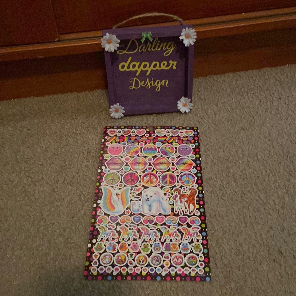 VNTG (1990’s- early 2000’s) Lisa Frank Sticker Sheet- New
